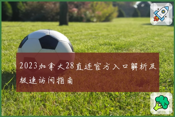 2023加拿大28直连官方入口解析及极速访问指南